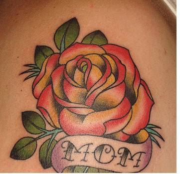 mom roses tattoo