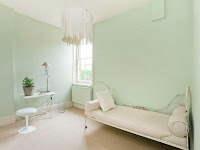 Light Green And White Bedroom