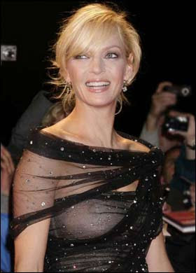 Uma Thurman Hot See Through Photo