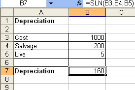 depreciation excel