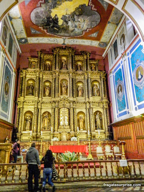 Igreja de La Candelaria em Bogotá na Colômbia