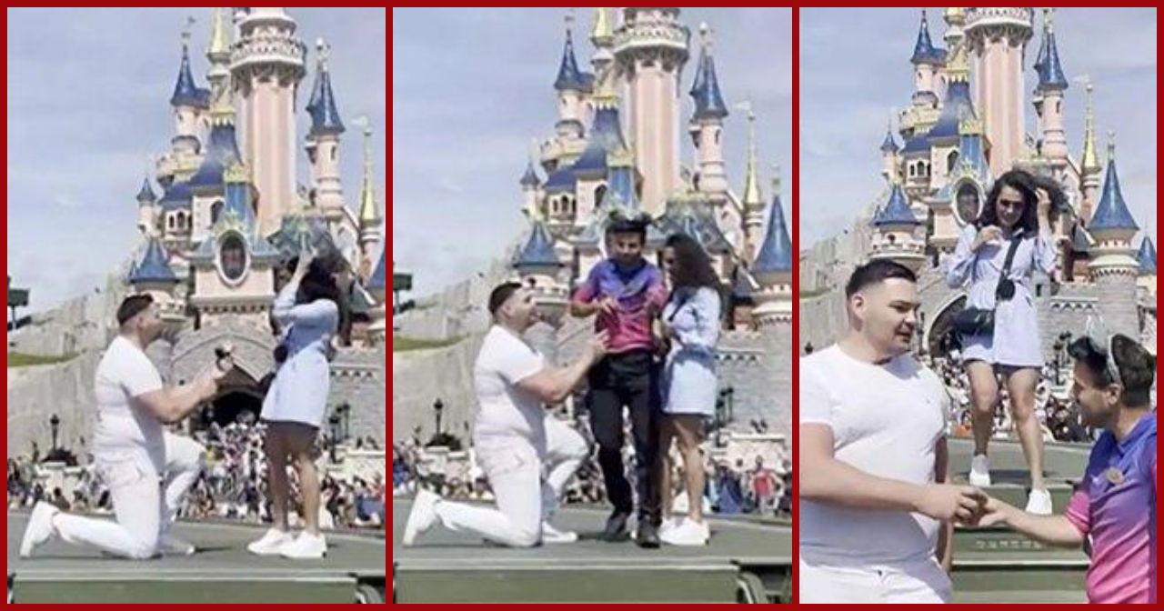 Viral Momen Tunangan Sepasang Kekasih Digagalkan Petugas Disneyland Paris