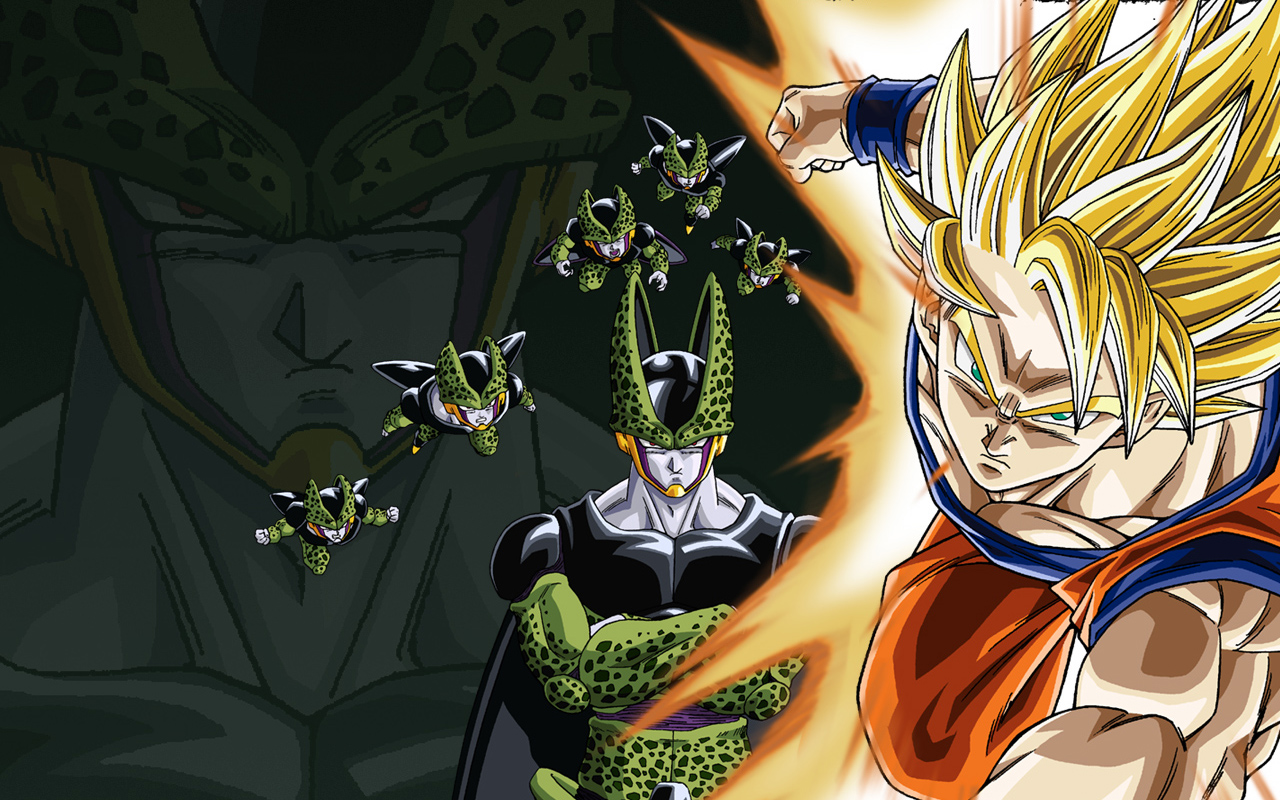 Wallpaper Goku SSJ2 con Cell ~ Imagenes de Dragon Ball Z