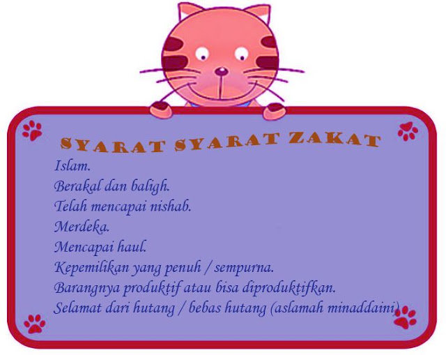 Syarat-syarat Zakat Dan Rukun Zakat