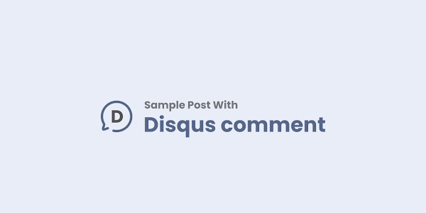 Post with Disqus Comment