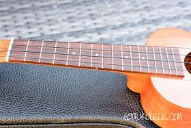 Kamaka HF-1 Standard Ukulele fingerboard