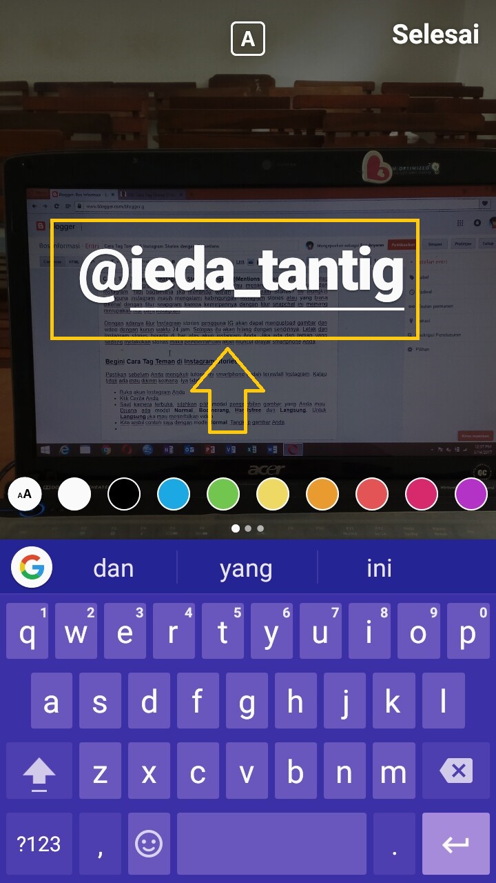 Cara Tag Teman Di Instagram Stories Dengan Mentions