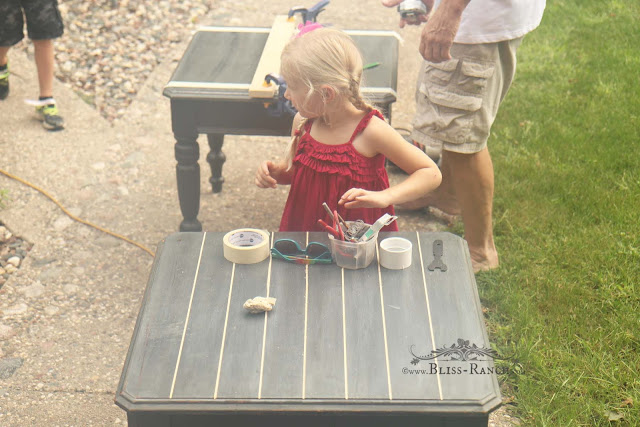 Fusion Mineral Paint SideTable Redo, Bliss-Ranch.com