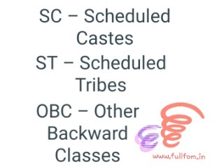 sc st obc full form