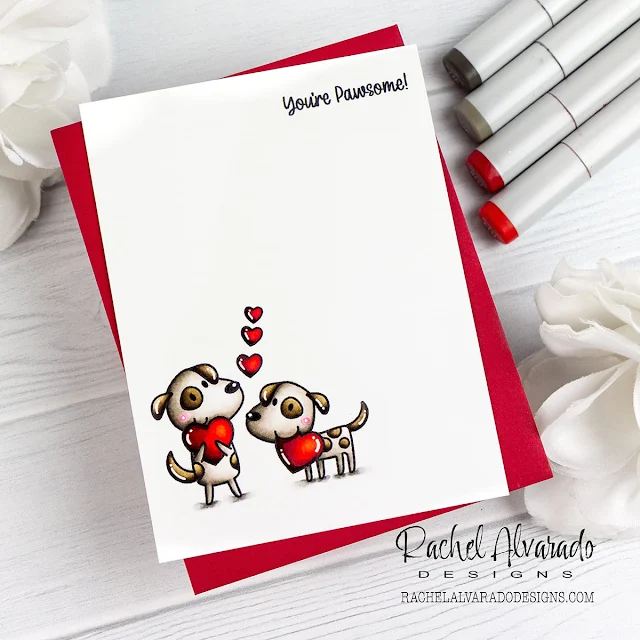 Sunny Studio Stamps: Puppy Love Card by Rachel Alvarado