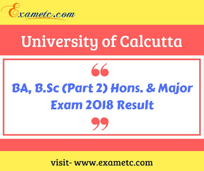 University of Calcutta Result 2018