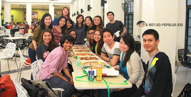 110 & 109 BSA and COM-BSA Students in Perico's Canteen
