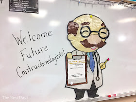 Contraction Surgery Dr. Apostrophe welcomed students to their surgery day!