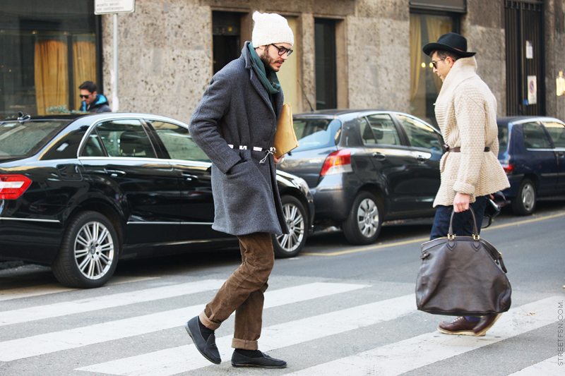 Boys in coats