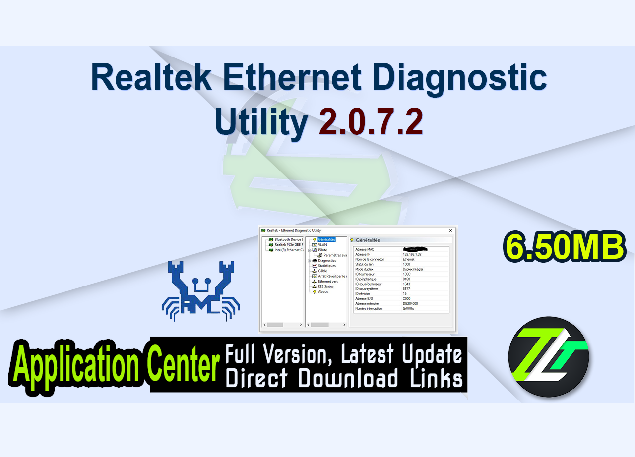 Realtek Ethernet Diagnostic Utility 2.0.7.2