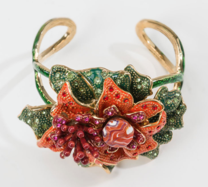 Rebajas SS 2015 complementos brazalete flor tropical