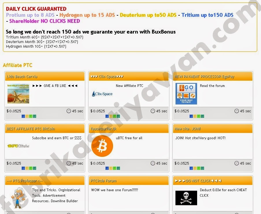 CARA MENDAPATKAN DOLLAR DI PTCIRCLE