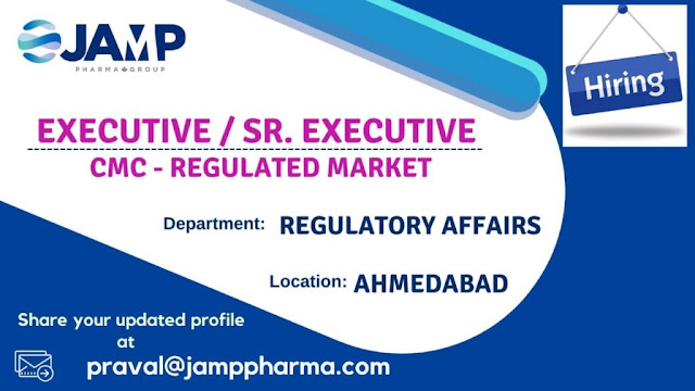 Job Availables. Jamp Pharma Job Vacancy for Regulatory Affairs