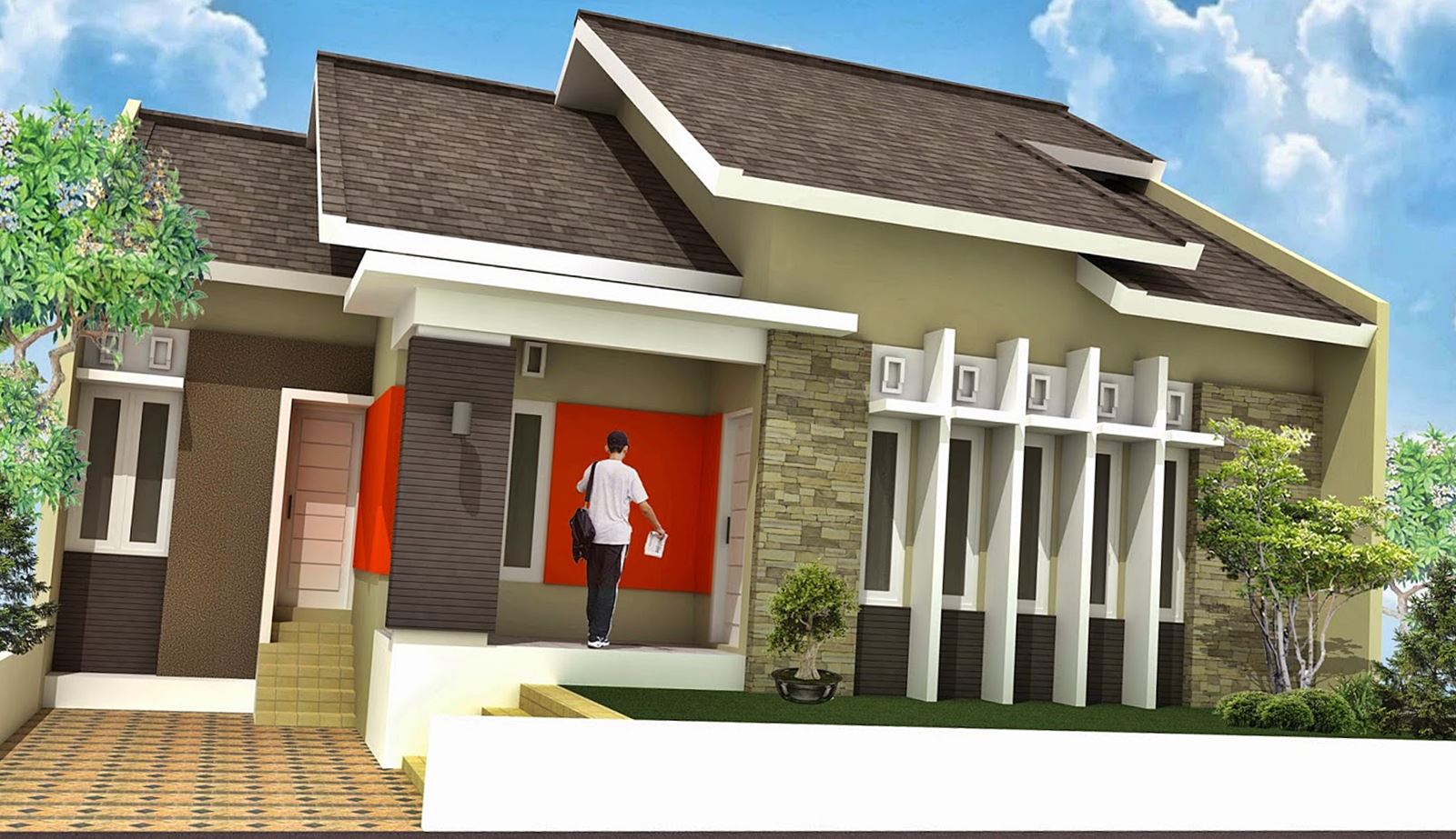 60 Desain  Rumah  Minimalis  Modern  1  Lantai  Type 45 Terbaru 