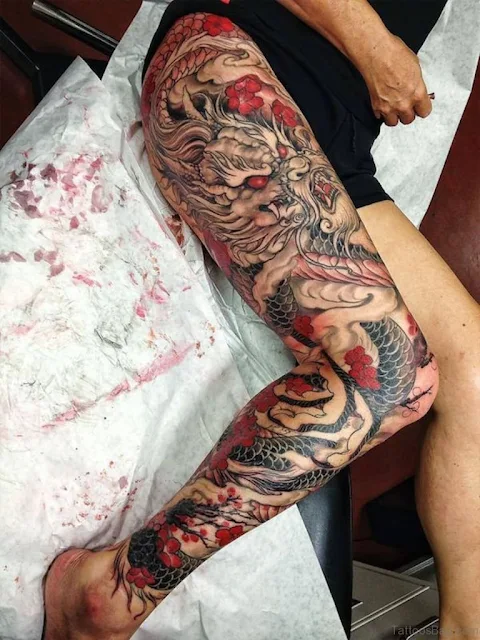 Dragon Tattoos For Thigh