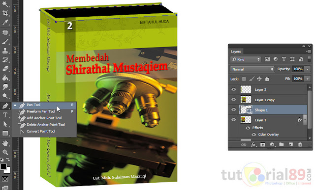 Cara membuat cover ebook 3D dengan photoshop