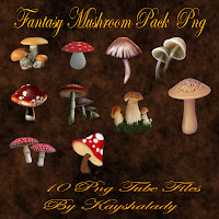 Fantasy mushroom pack PNG tubes