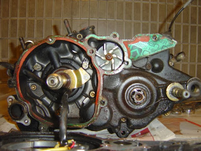 Cagiva Mito 125 engine strip down / tear down ( gearbox and crankshaft removal )
