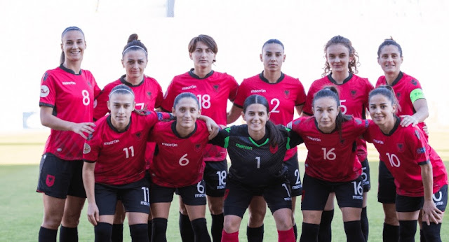 The Albanian women's national team wins 4-0 against Cyprus