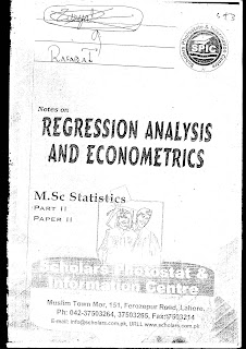  Regression analysis and Econometrics