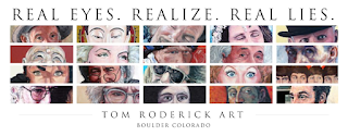 Real Eyes portraits by Boulder artist Tom Roderick