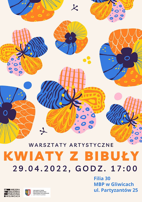 Plakat promujący warsztaty artystyczne