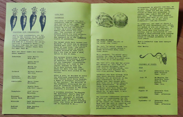 Weed 'em and Reap newsletter July 1985