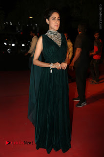 Actress Pragya Jaiswal Stills in Green Long Dress at Gemini TV Puraskaralu 2016 Event  0090.JPG
