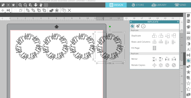 replicate tool, advanced replicate tool, Silhouette Design Studio tutorials, silhouette tutorial, silhouette cameo tutorial for beginners, how to use silhouette studio