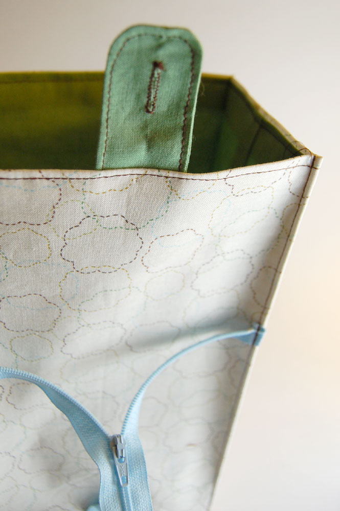 Zipper Strap Lunch Bag Tutorial