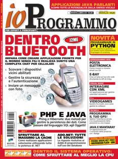 ioProgrammo 89 (2005-03) - Marzo 2005 | ISSN 1128-594X | TRUE PDF | Mensile | Professionisti | Computer | Programmazione
ioProgrammo è la rivista di riferimento per sviluppatori e tecnici informatici, come amministratori di rete, responsabili EDP, grafici professionisti. Il bilanciamento fra teoria e pratica la rende adatta anche allo studente di informatica, grazie alla sezione dedicata ai corsi incentrati sullo sviluppo di un progetto pratico. Due le varianti di prodotto: rivista con CD-Rom allegato oppure rivista con CD-Rom e libro di approfondimento monotematico. ioProgrammo è lo strumento ideale per comunicare ad un pubblico estremamente specializzato, difficilmente raggiungibile con altre testate IT.