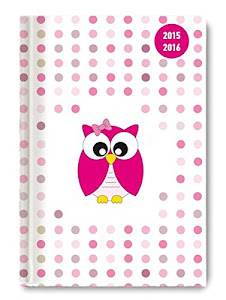 »sCAriCA. Collegetimer Pink Owl 2015/2016 - Schülerkalender A5 - Day By Day - 352 Seiten PDF di Alpha Edition