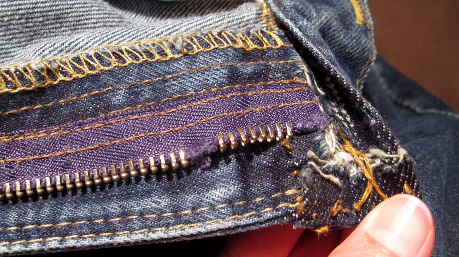 How to fix zipper on jeans