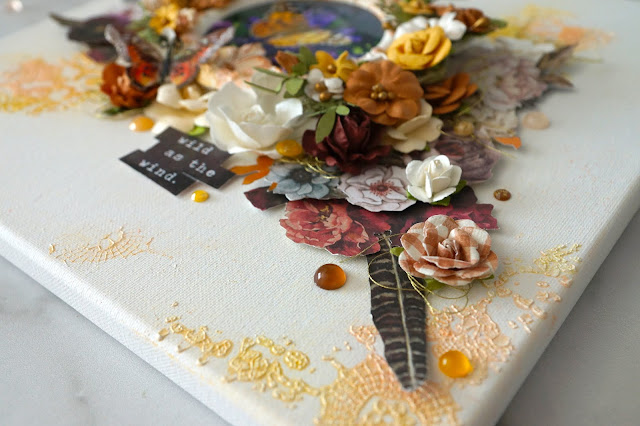 3 Tips for adding Photos to Mixed Media Canvas Projects: Wild as the Wind Mixed Media Canvas Tutorial with ReneaBouquet Butterflies