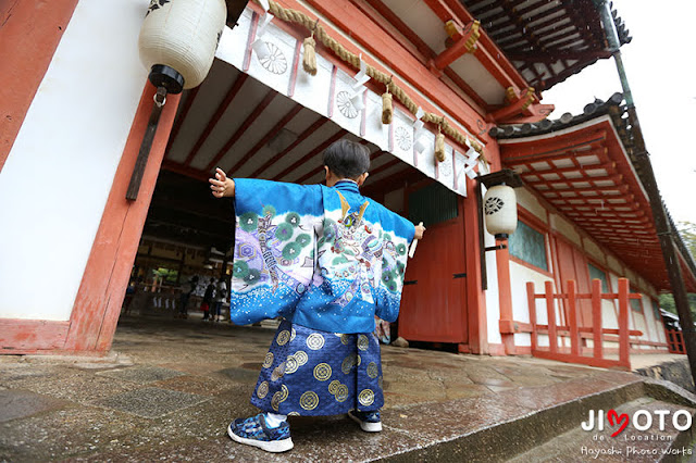 手向山八幡宮での七五三出張撮影