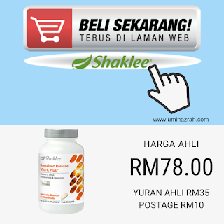 Cara Makan, Review Kebaikan dan Berapa mg Vitamin C Shaklee