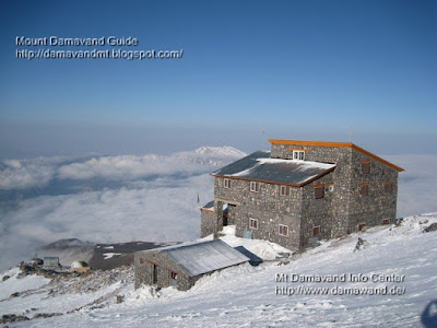 Mt Damavand south route Camp3 Bargah Sevom New Hut and Old Shelter/Refuge