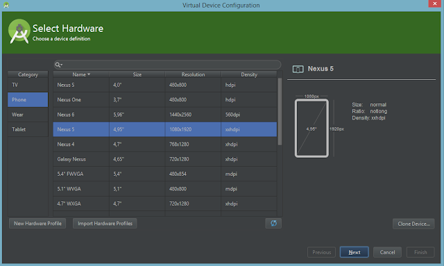 Cài máy ảo AVD trong Android Studio