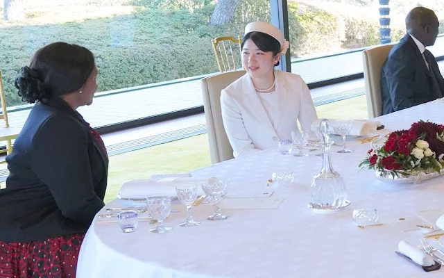Empress Masako and Princess Aiko attended a lunch with President William Ruto and his wife Rachel at the Imperial Palace