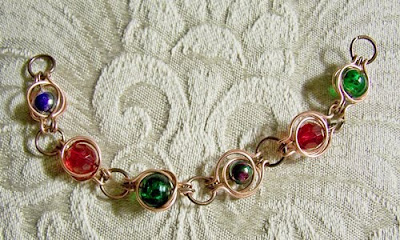 TAW wire wrapped Bracelet by Connie