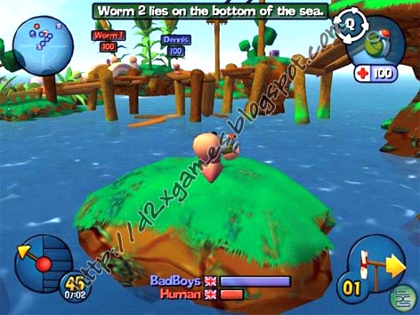 Free Download Games - Worms 3D