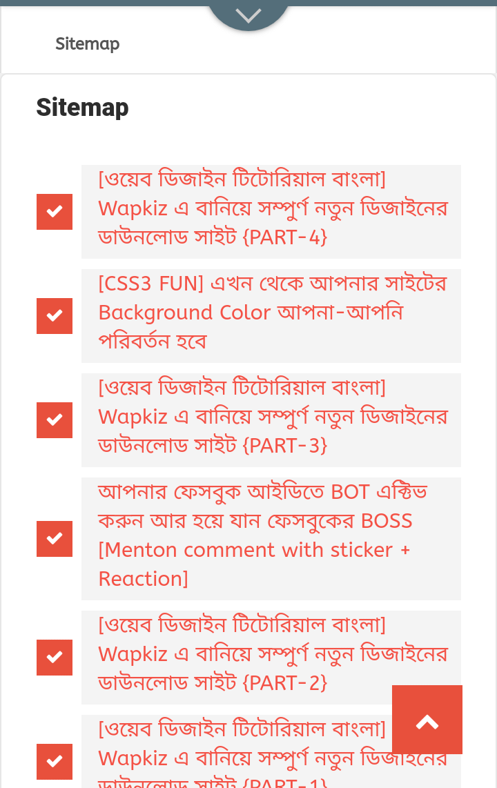 Blogger sitemap demo