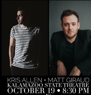 Poster for Kris Allen/Matt Giraud at State Theatre October 19 8:30 PM