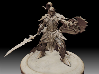 world of warcraft art blood elf. A Digital Blood Elf Sculpt