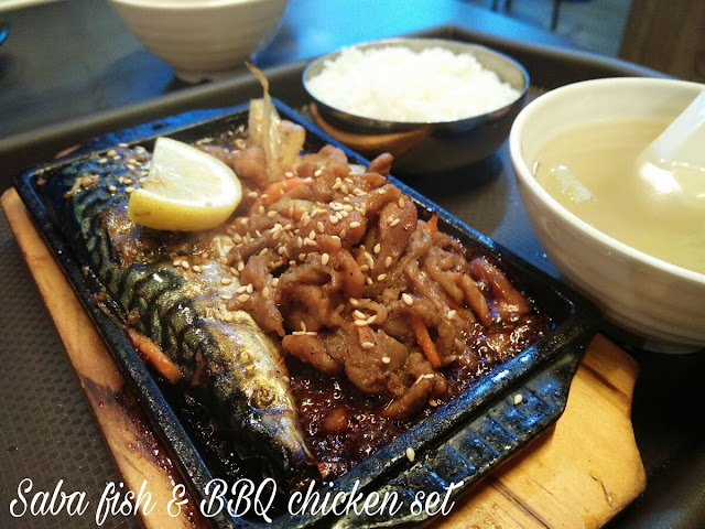 Paulin's Munchies - Han Kook Kitchen at JEM Foodcourt - Saba Fish and BBQ Chicken set